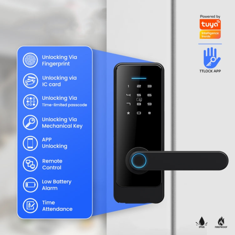 C89 Smart Fingerprint Password Lock Home Indoor Door TUYA System Lock, C89 Black, C89 Silver C89 Smart Fingerprint Password Lock Home Indoor Door TUYA System Lock, C89 Black, C89 Silver